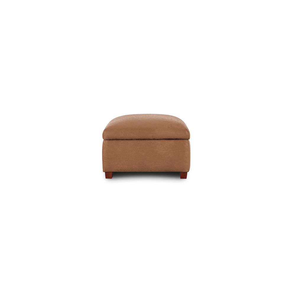 Eastbourne Storage Footstool in Ranch Brown Fabric 4