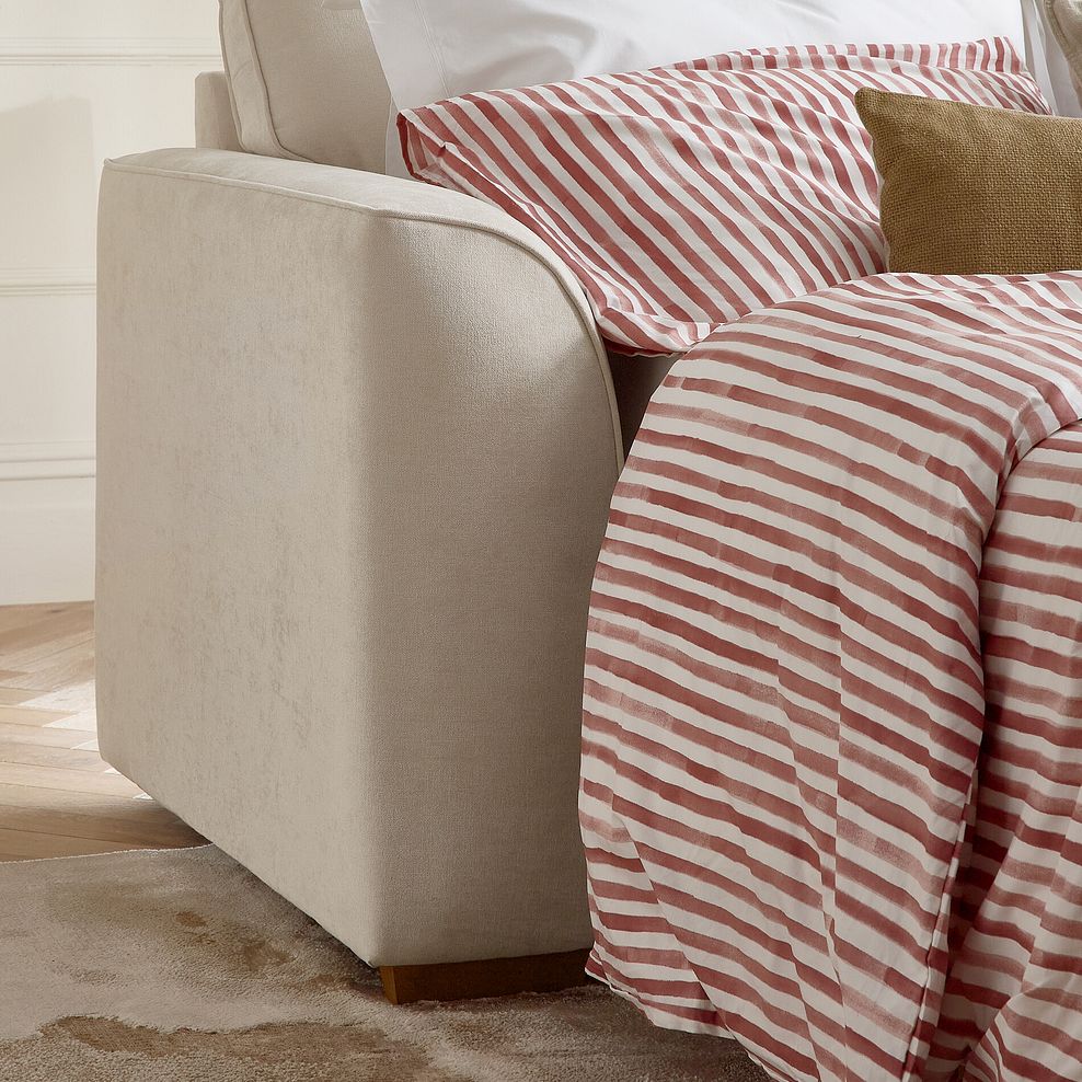 Eastley 2 Seater Sofa Bed in Limoge Beige Fabric with Beige Scatters 2