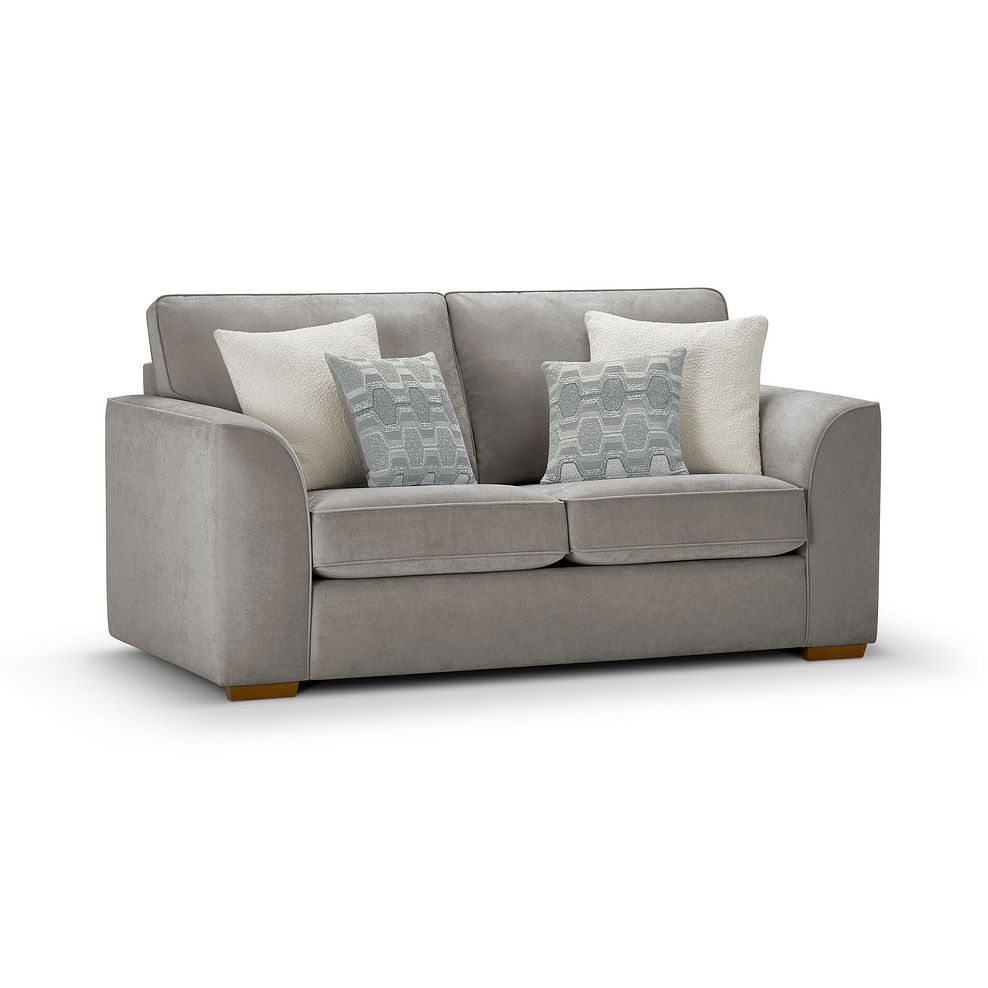 Eastley 2 Seater Sofa Bed in Limoge Fog Fabric with Silver Scatters 2