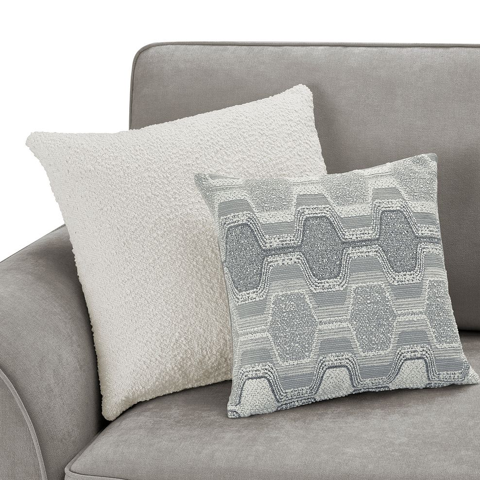 Eastley 2 Seater Sofa Bed in Limoge Fog Fabric with Silver Scatters 11