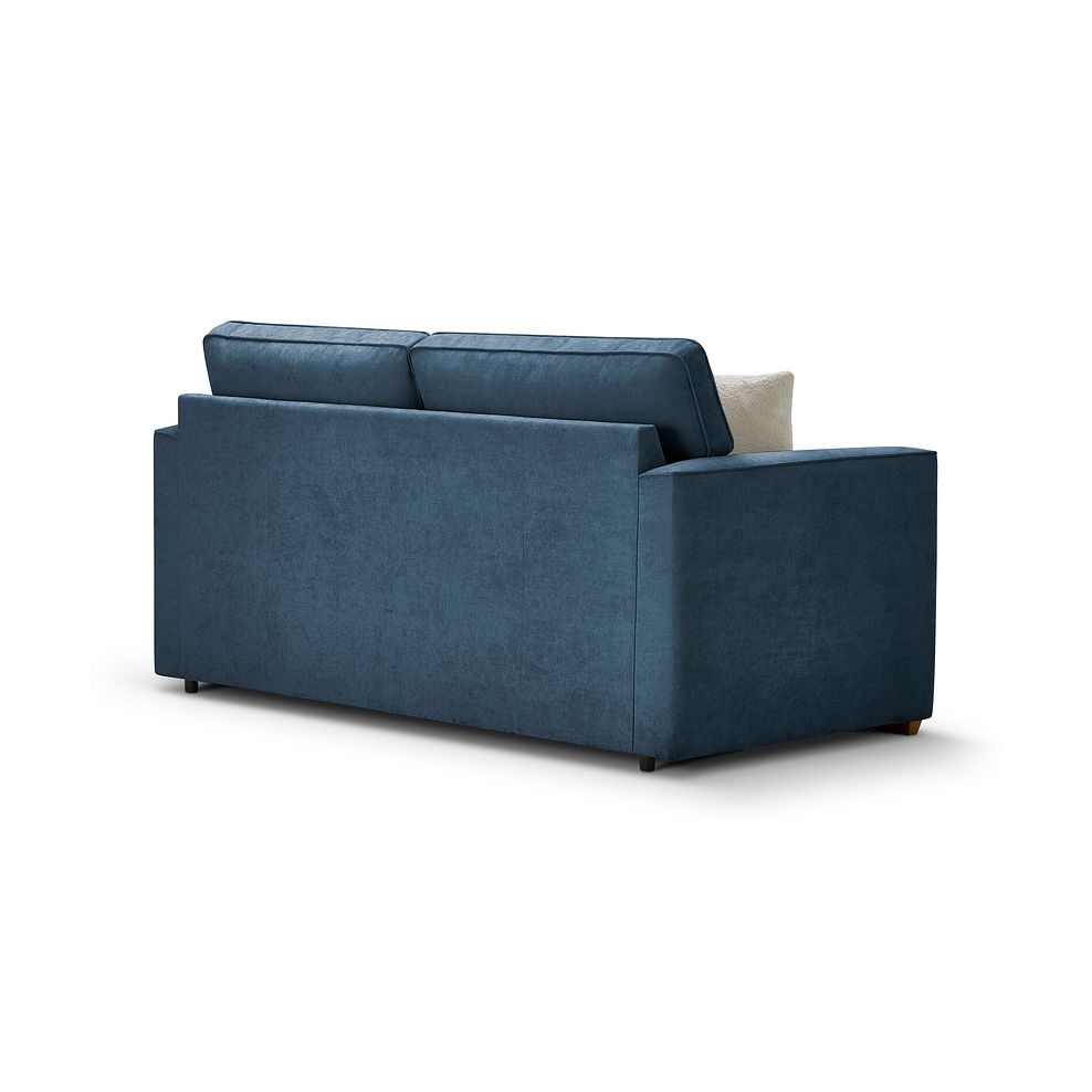 Eastley 2 Seater Sofa Bed in Limoge Prussian Blue Fabric with Silver Scatters 5