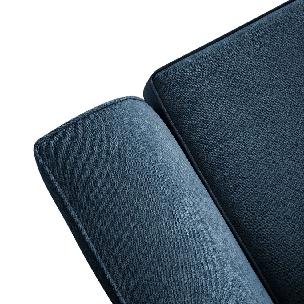 Eastley 2 Seater Sofa Bed in Limoge Prussian Blue Fabric with Silver Scatters 9