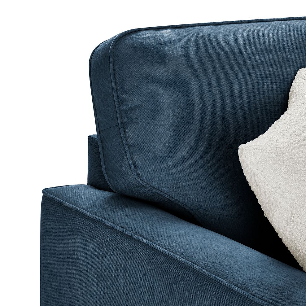 Eastley 2 Seater Sofa Bed in Limoge Prussian Blue Fabric with Silver Scatters 12
