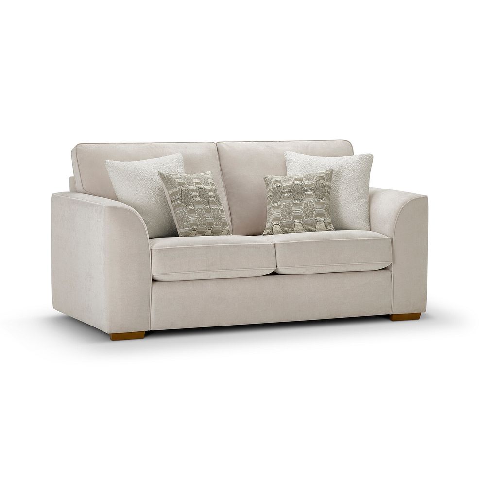 Eastley 2 Seater Sofa in Limoge Beige Fabric with Beige Scatters 9