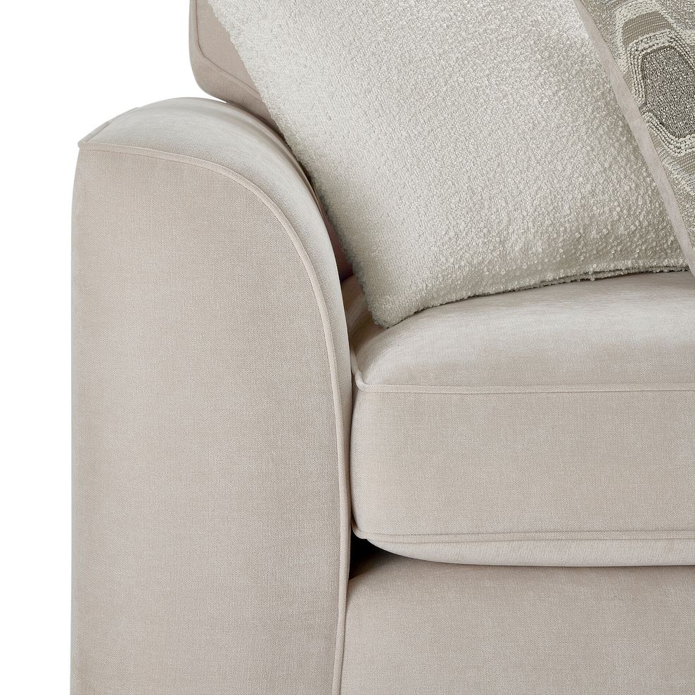 Eastley 2 Seater Sofa in Limoge Beige Fabric with Beige Scatters 13