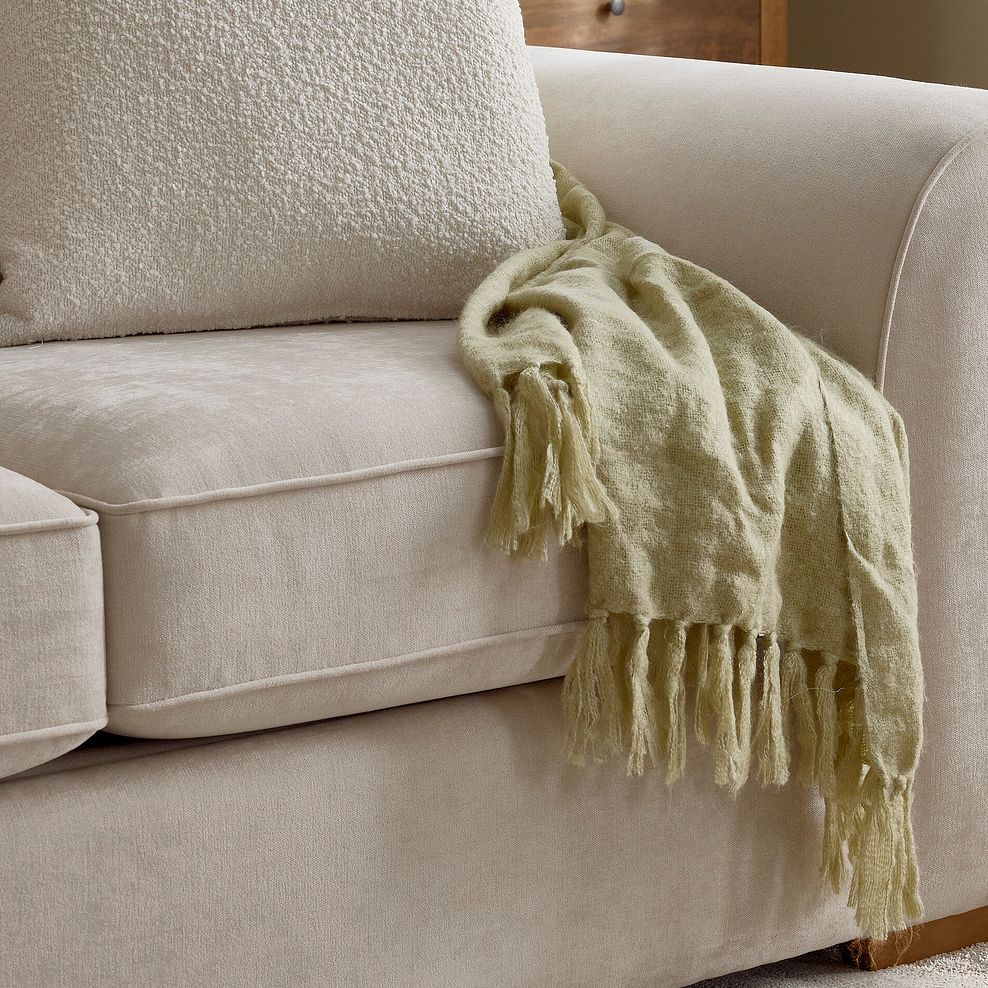 Eastley 2 Seater Sofa in Limoge Beige Fabric with Beige Scatters 3