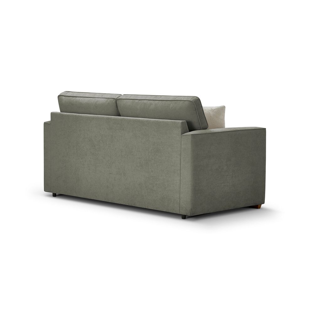 Eastley 2 Seater Sofa in Limoge Green Fabric with Beige Scatters 4