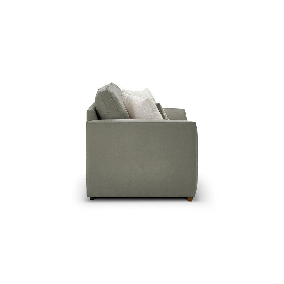 Eastley 2 Seater Sofa in Limoge Green Fabric with Beige Scatters 3