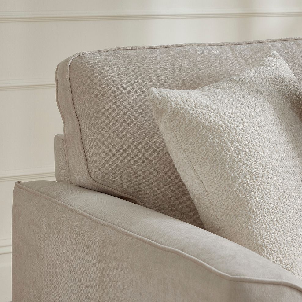 Eastley 3 Seater Sofa in Limoge Beige Fabric with Beige Scatters 3