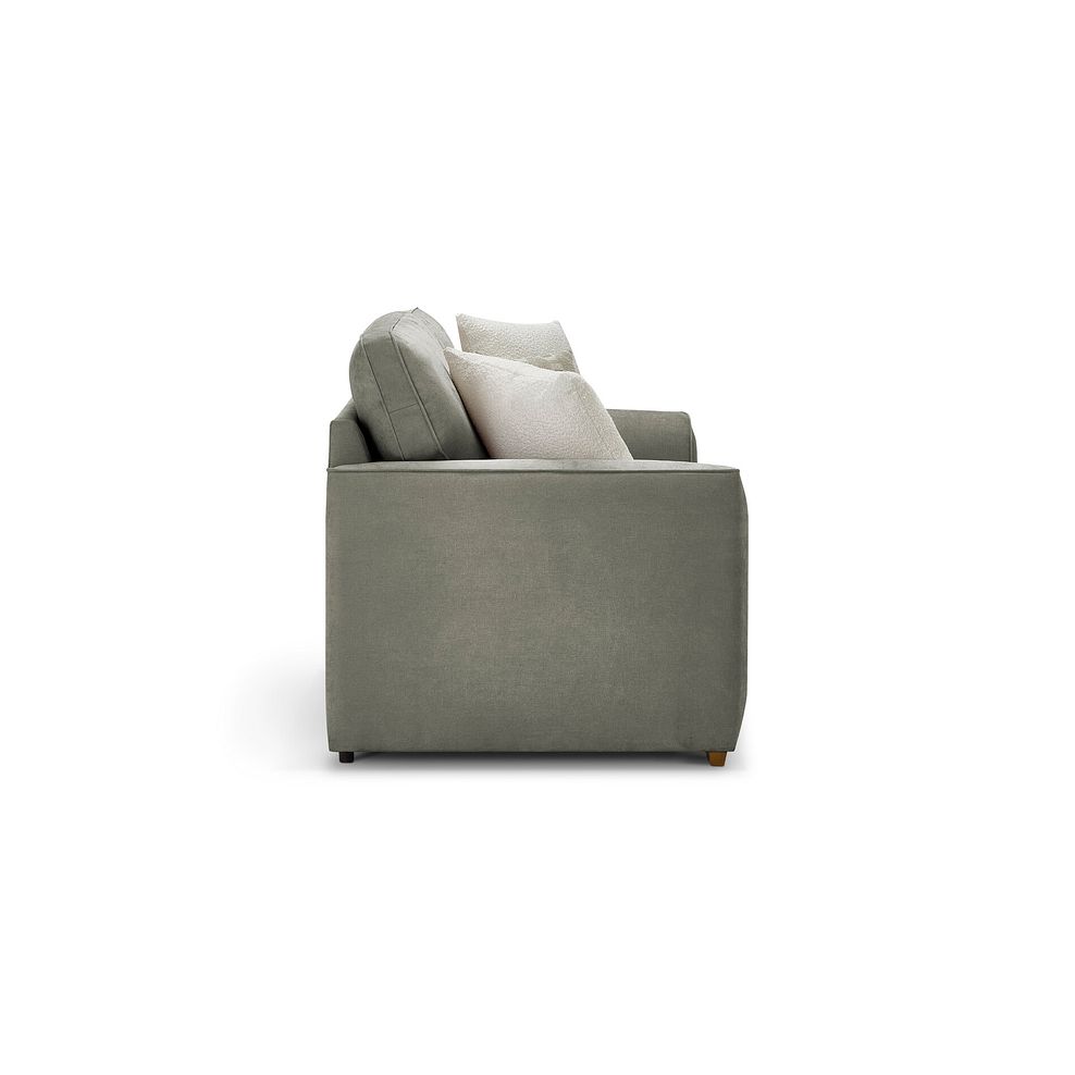 Eastley 3 Seater Sofa in Limoge Green Fabric with Beige Scatters 3