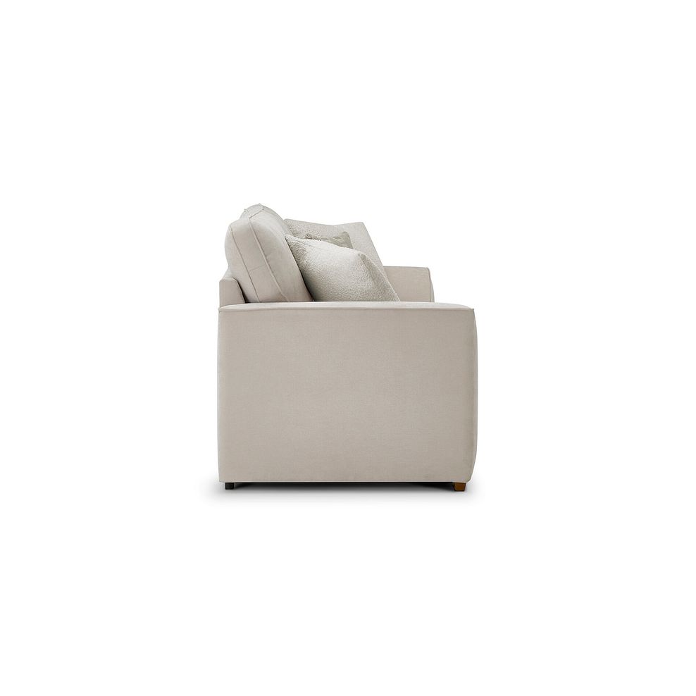 Eastley 4 Seater Sofa in Limoge Beige Fabric with Beige Scatters 6