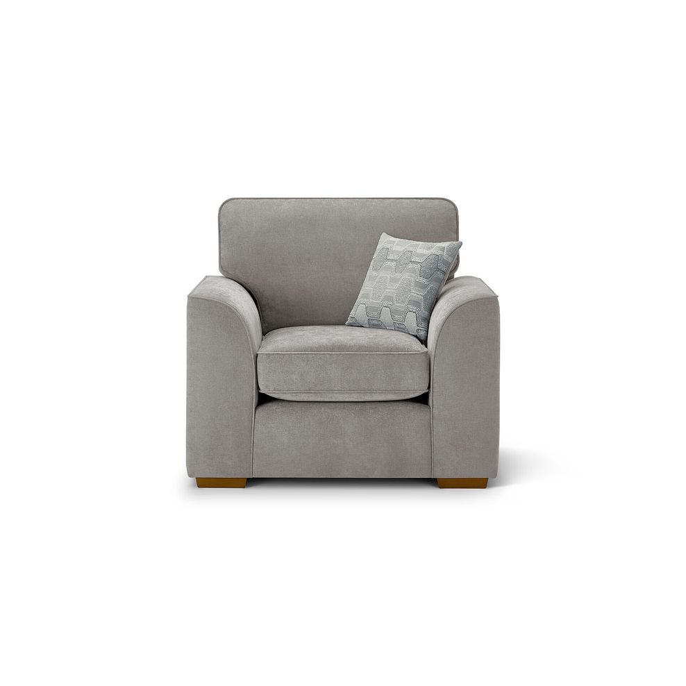 Eastley Armchair in Limoge Fog Fabric with Silver Scatters 2