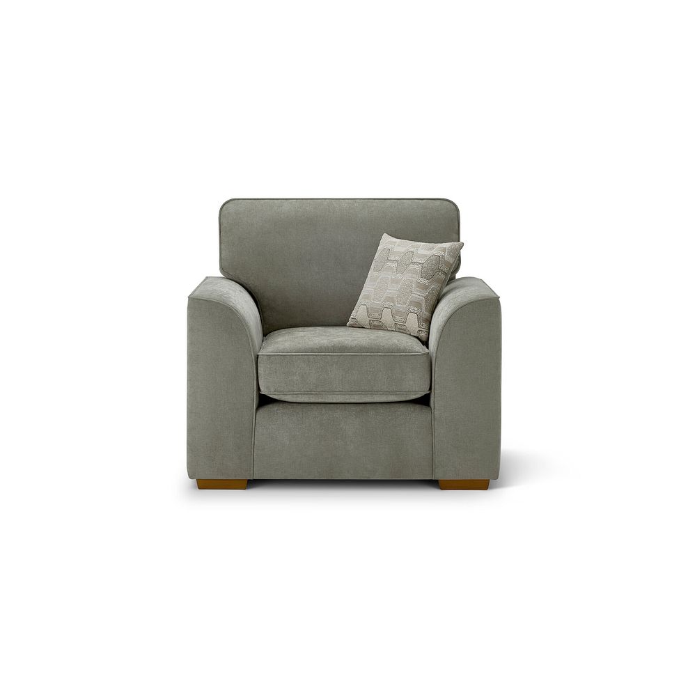 Eastley Armchair in Limoge Green Fabric with Beige Scatters 5