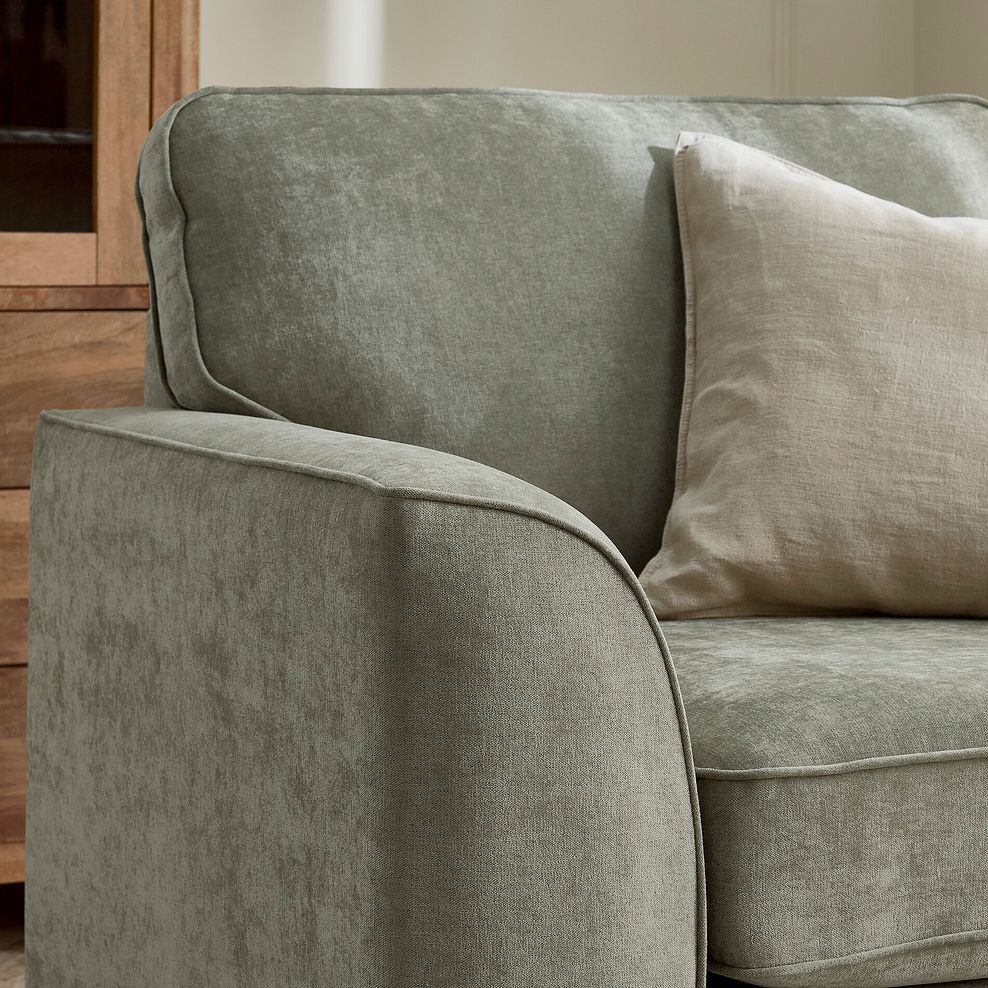 Eastley Armchair in Limoge Green Fabric with Beige Scatters 3