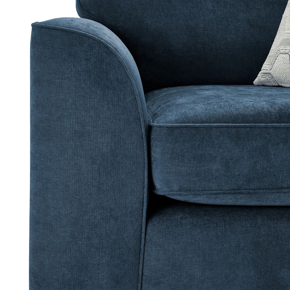 Eastley Armchair in Limoge Prussian Blue Fabric with Silver Scatters 7