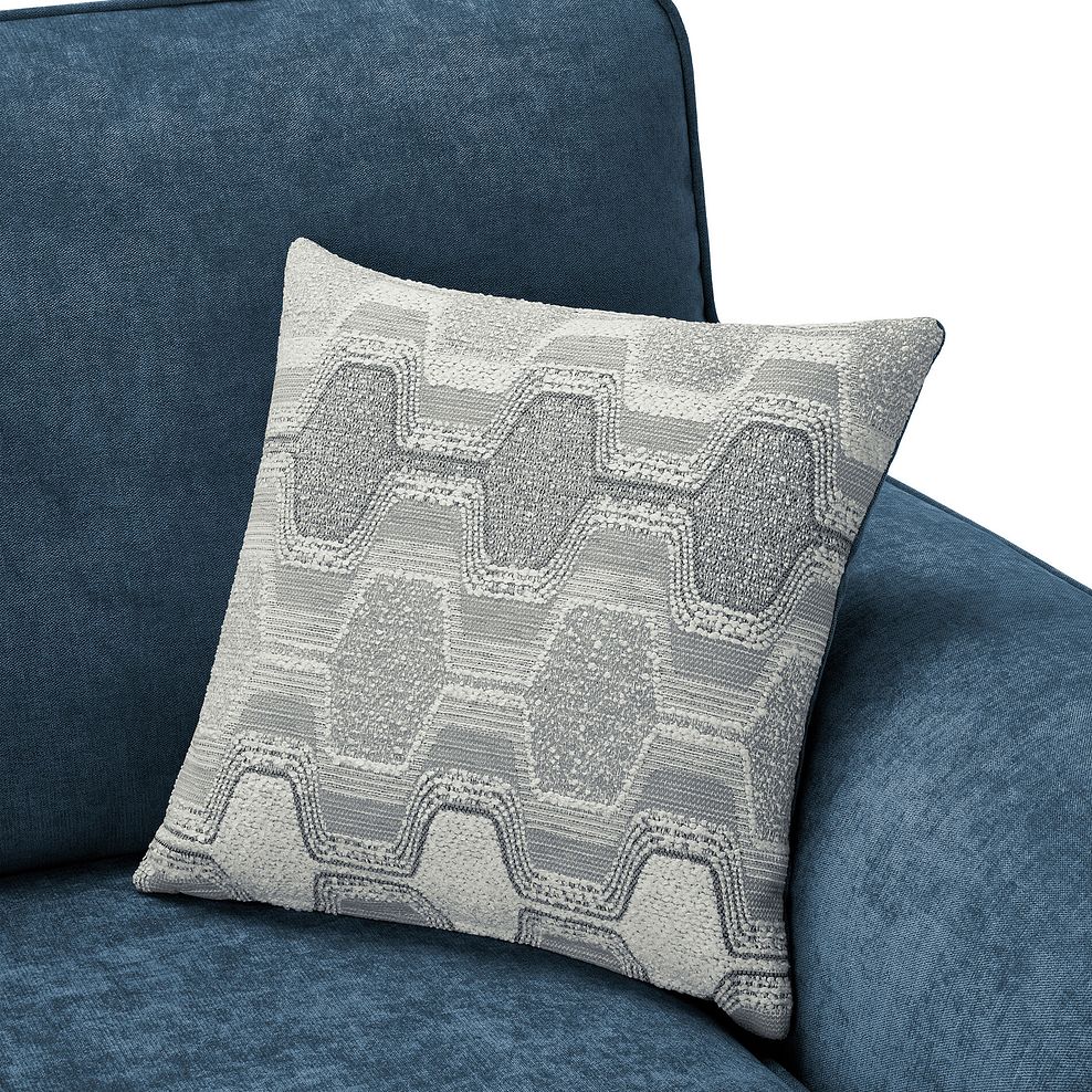 Eastley Armchair in Limoge Prussian Blue Fabric with Silver Scatters 5