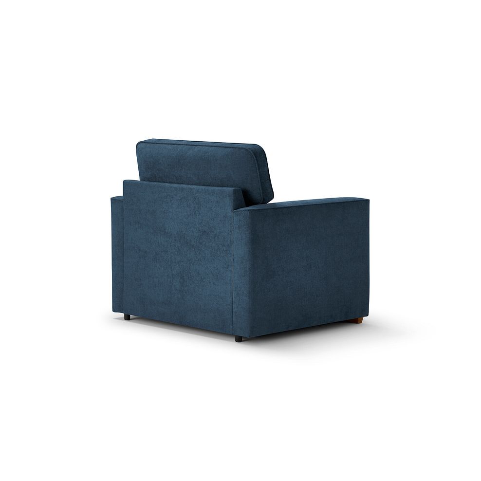 Eastley Armchair in Limoge Prussian Blue Fabric with Silver Scatters 4