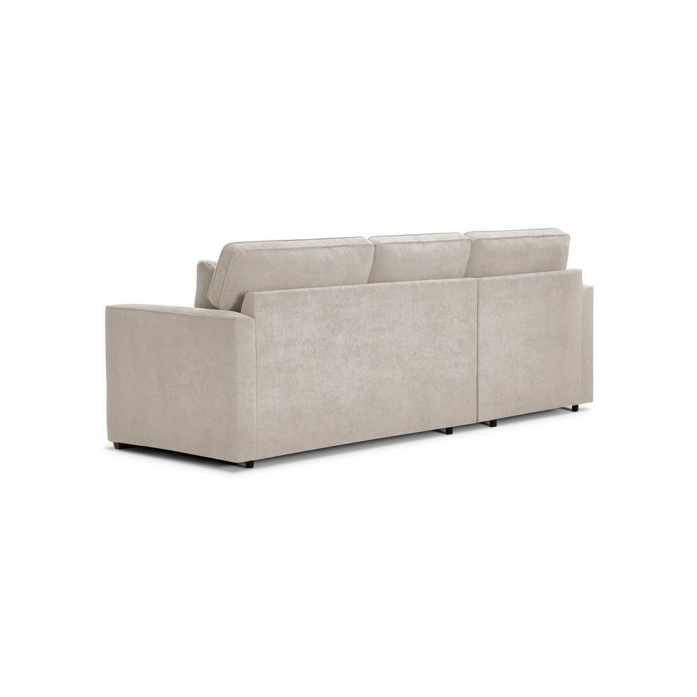 Eastley Left Hand Chaise Sofa Bed with Storage in Limoge Beige Fabric with Beige Scatters 5