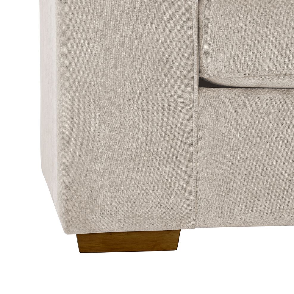 Eastley Left Hand Chaise Sofa Bed with Storage in Limoge Beige Fabric with Beige Scatters 15