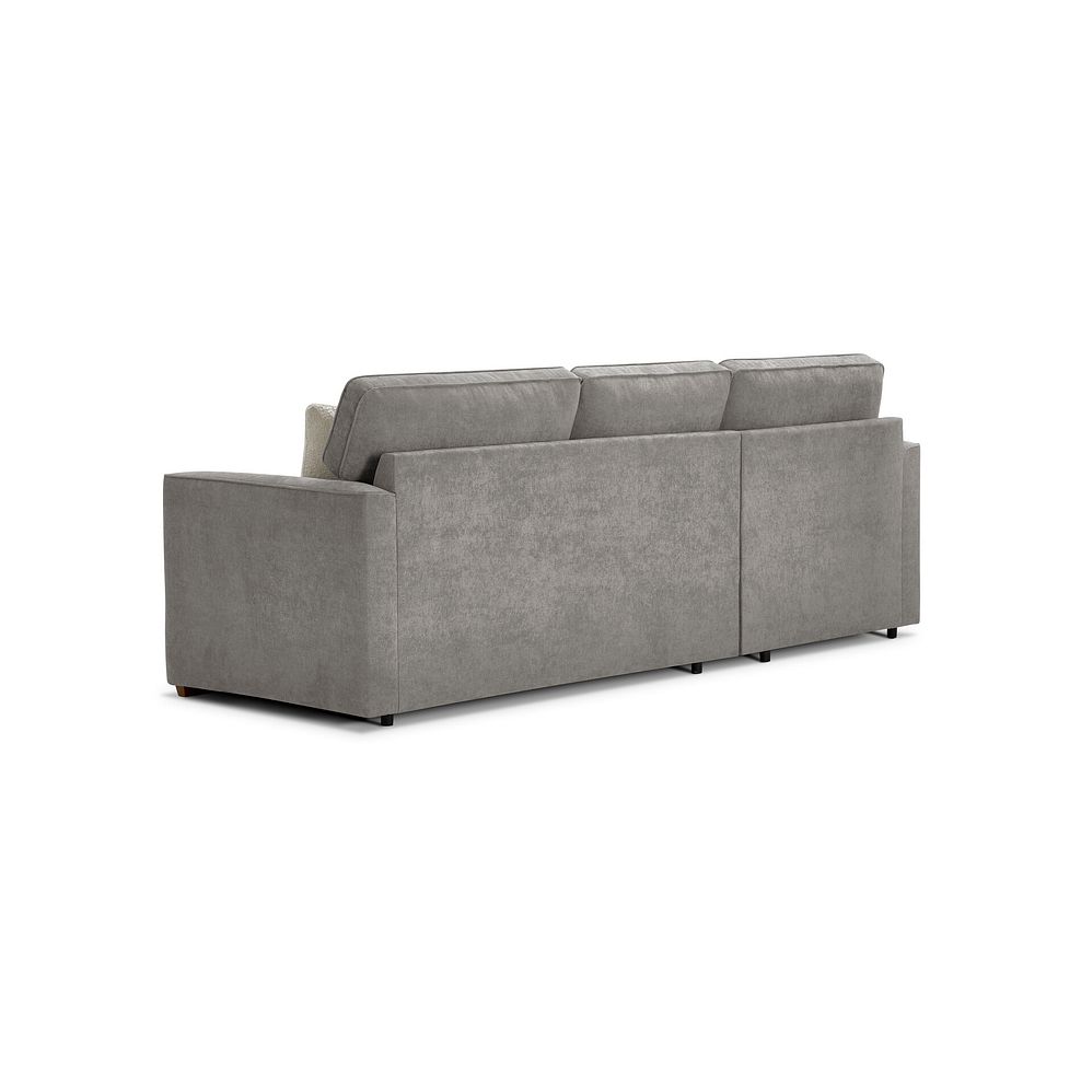 Eastley Left Hand Chaise Sofa Bed with Storage in Limoge Fog Fabric with Silver Scatters 5