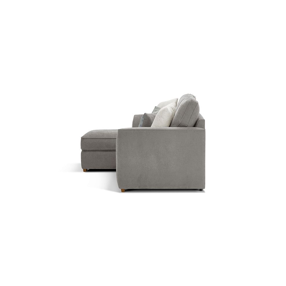 Eastley Left Hand Chaise Sofa Bed with Storage in Limoge Fog Fabric with Silver Scatters 6