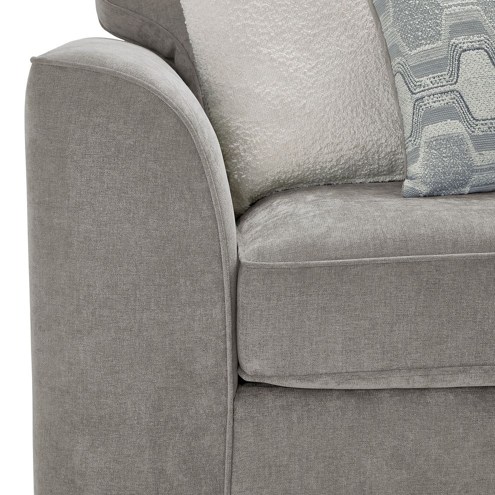 Eastley Left Hand Chaise Sofa Bed with Storage in Limoge Fog Fabric with Silver Scatters 10