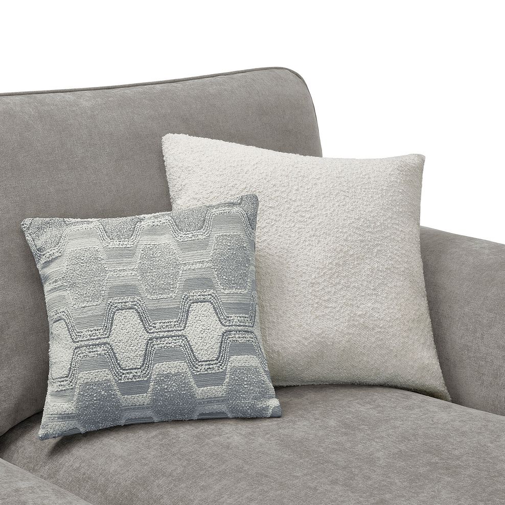 Eastley Left Hand Chaise Sofa Bed with Storage in Limoge Fog Fabric with Silver Scatters 11