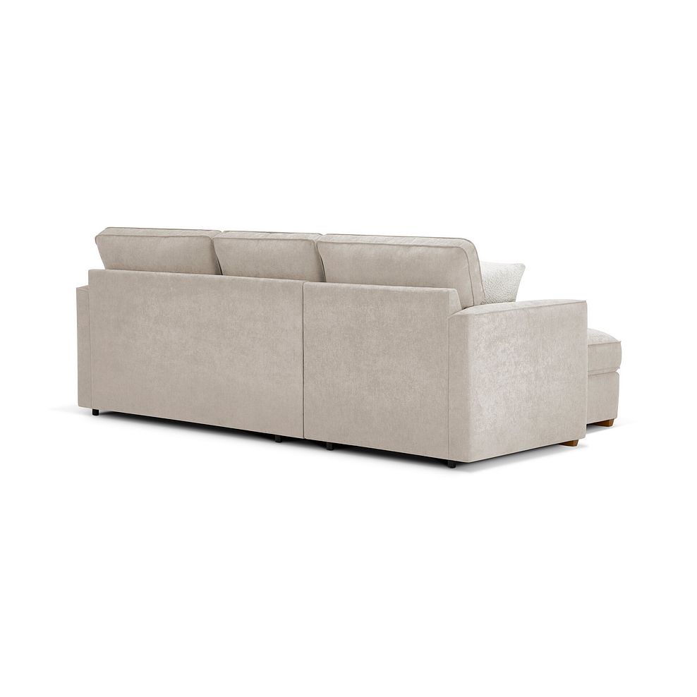 Eastley Left Hand Chaise Sofa in Limoge Beige Fabric with Beige Scatters 4