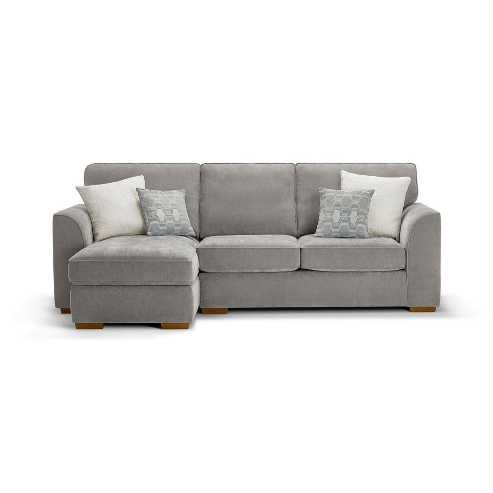 Eastley Left Hand Chaise Sofa in Limoge Fog Fabric with Silver Scatters 2