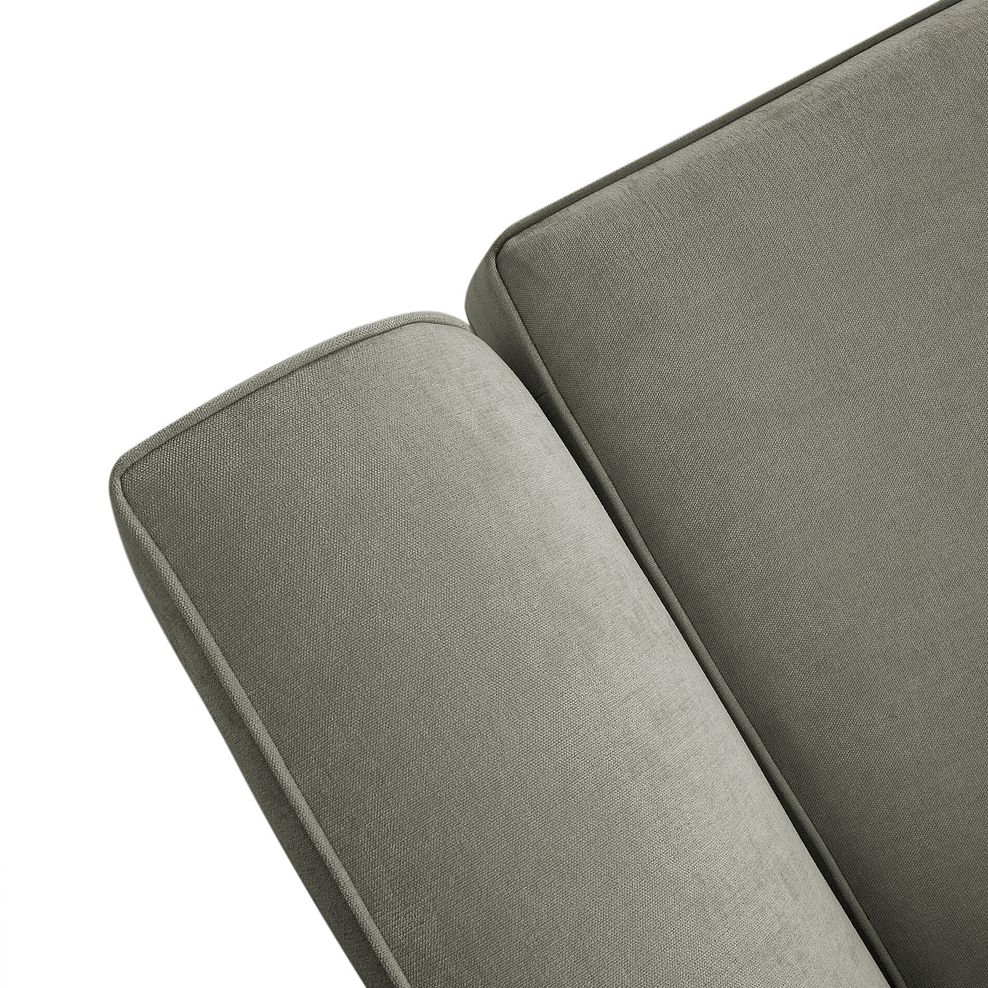Eastley Left Hand Chaise Sofa in Limoge Green Fabric with Beige Scatters 9