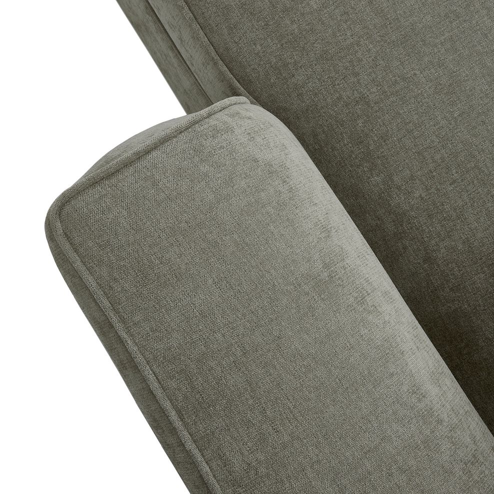 Eastley Left Hand Chaise Sofa with Storage in Limoge Green Fabric with Beige Scatters 9