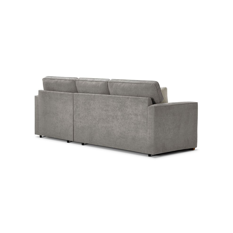 Eastley Right Hand Chaise Sofa Bed with Storage in Limoge Fog Fabric with Silver Scatters 6