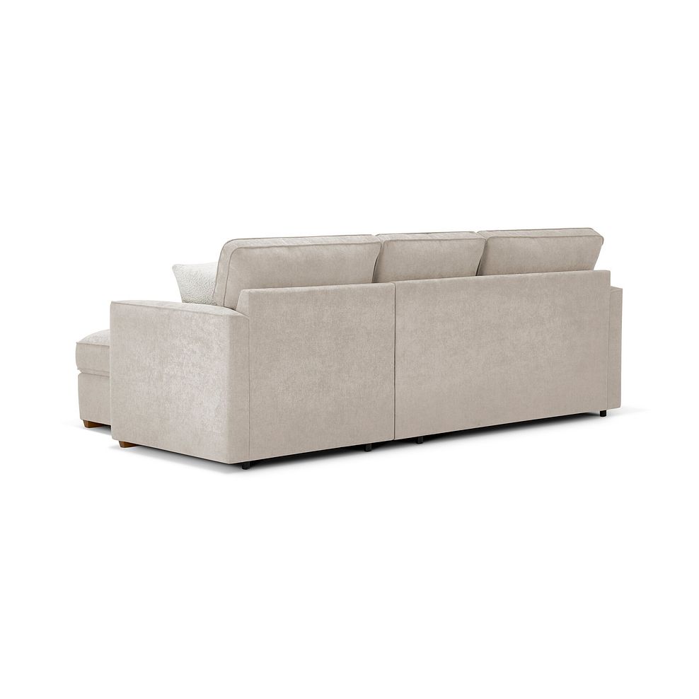 Eastley Right Hand Chaise Sofa in Limoge Beige Fabric with Beige Scatters 4