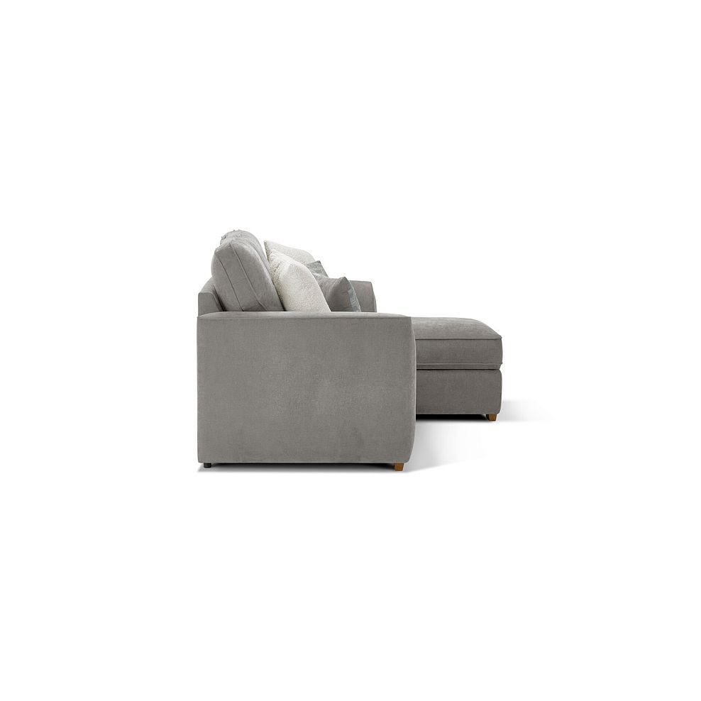 Eastley Right Hand Chaise Sofa with Storage in Limoge Fog Fabric with Silver Scatters 4