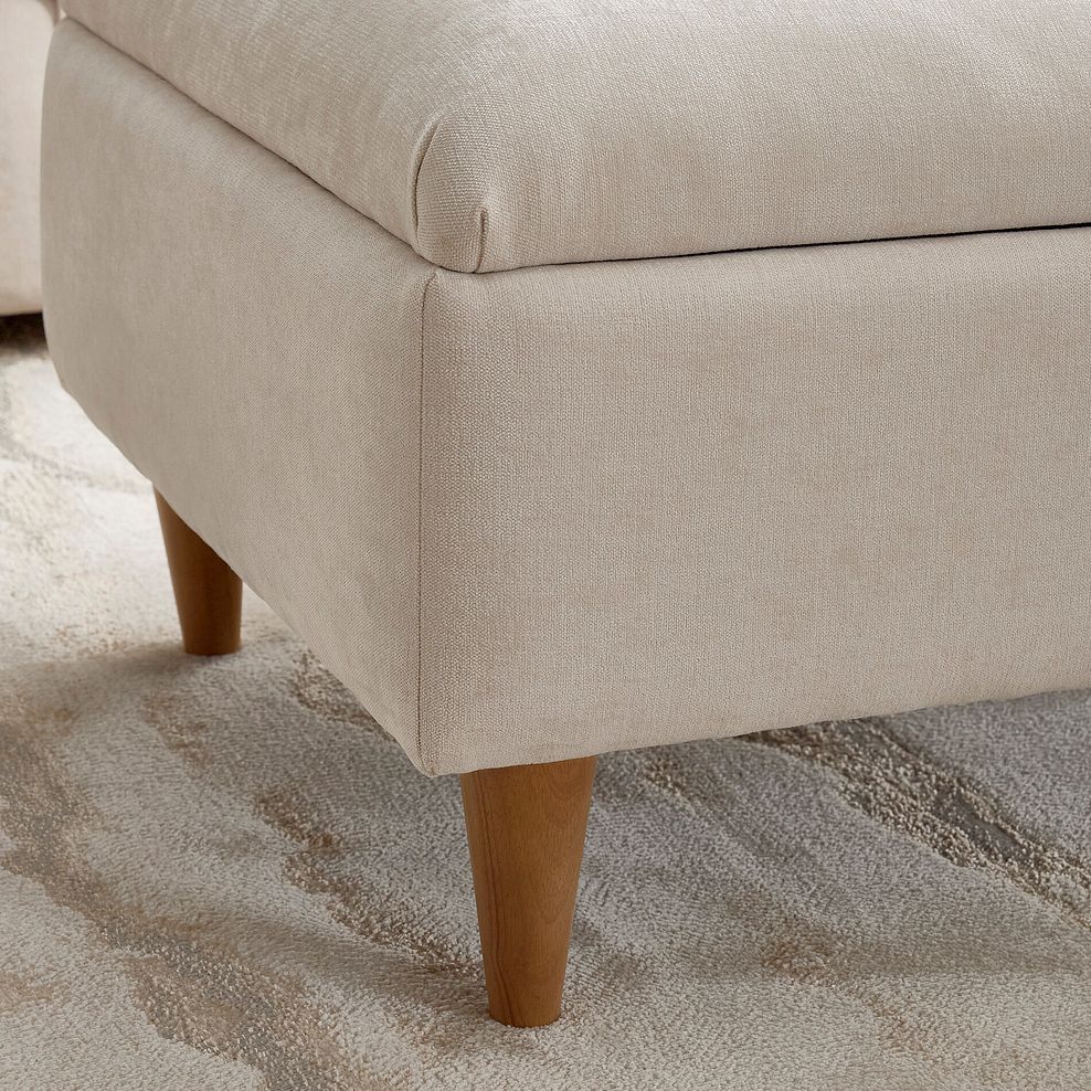 Eastley Storage Footstool in Limoge Beige Fabric 6