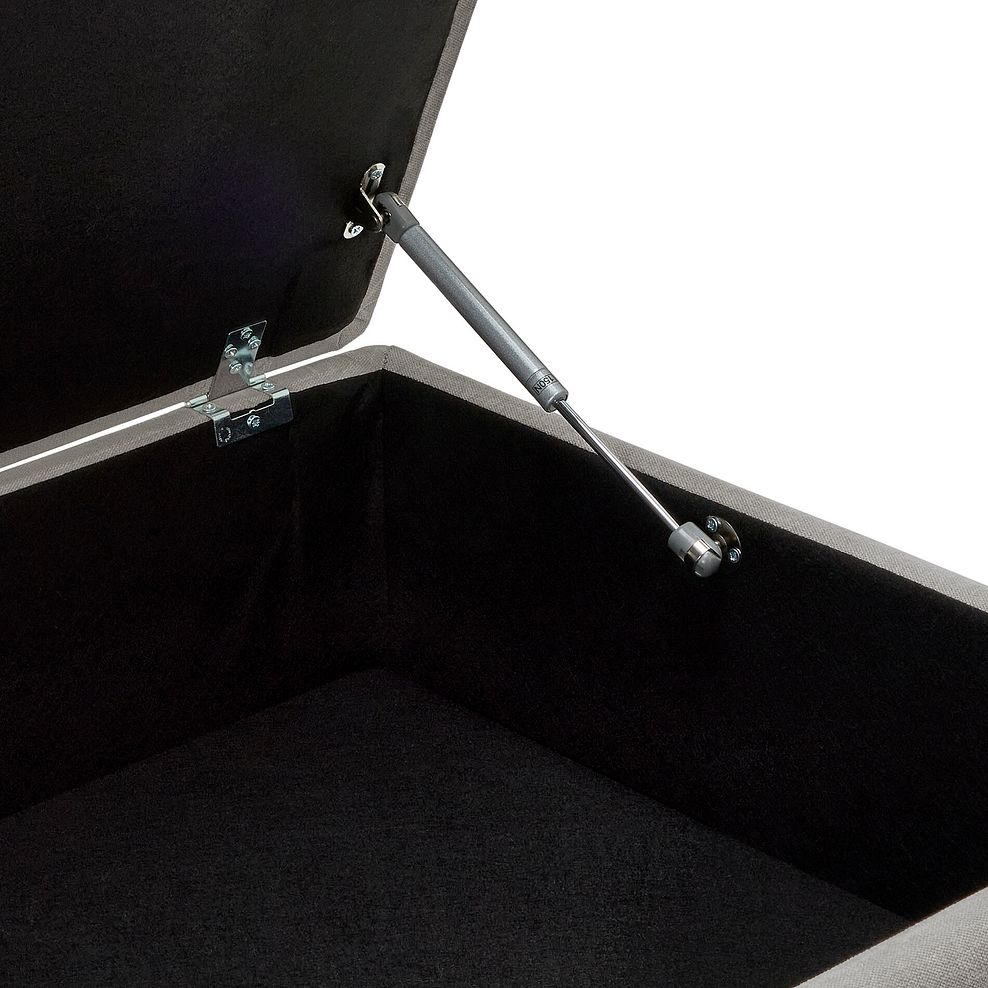 Eastley Storage Footstool in Limoge Fog Fabric 7