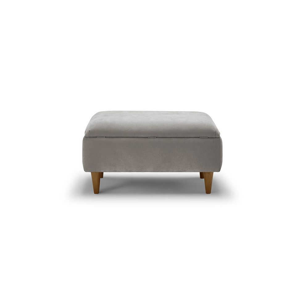Eastley Storage Footstool in Limoge Fog Fabric 4