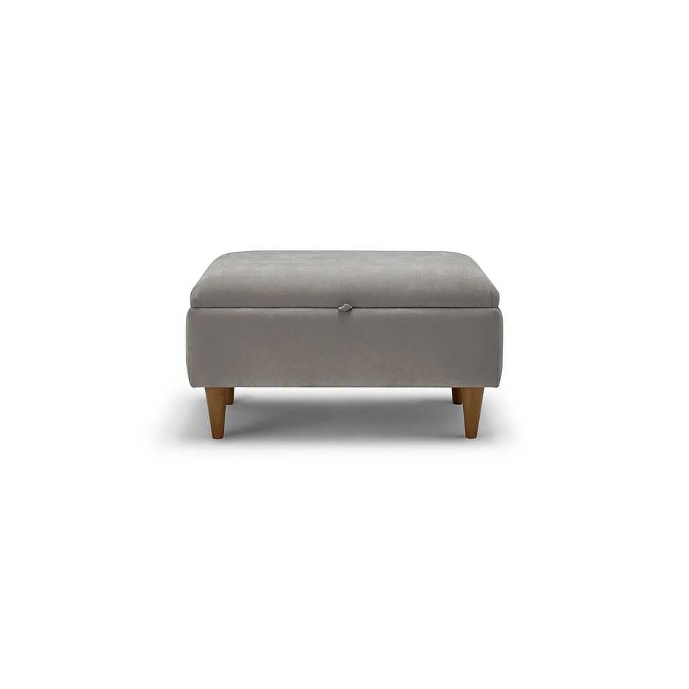 Eastley Storage Footstool in Limoge Fog Fabric 3