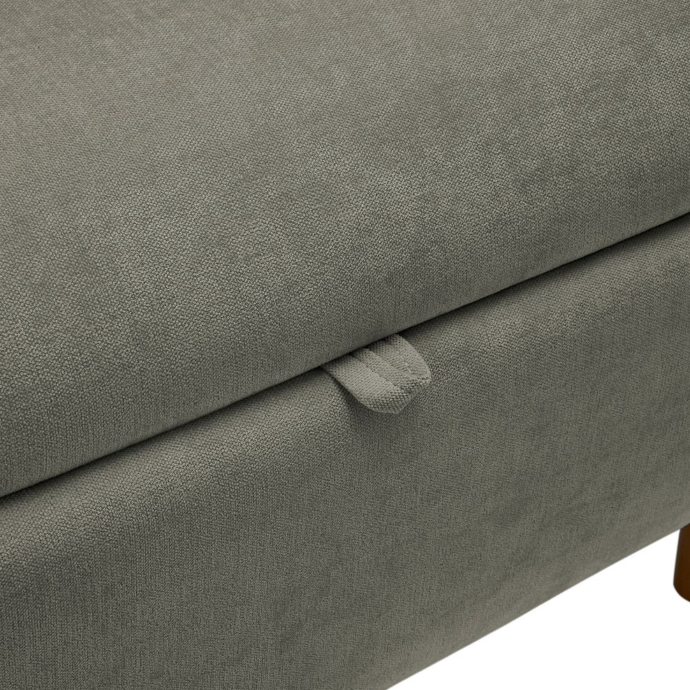 Eastley Storage Footstool in Limoge Green Fabric 7