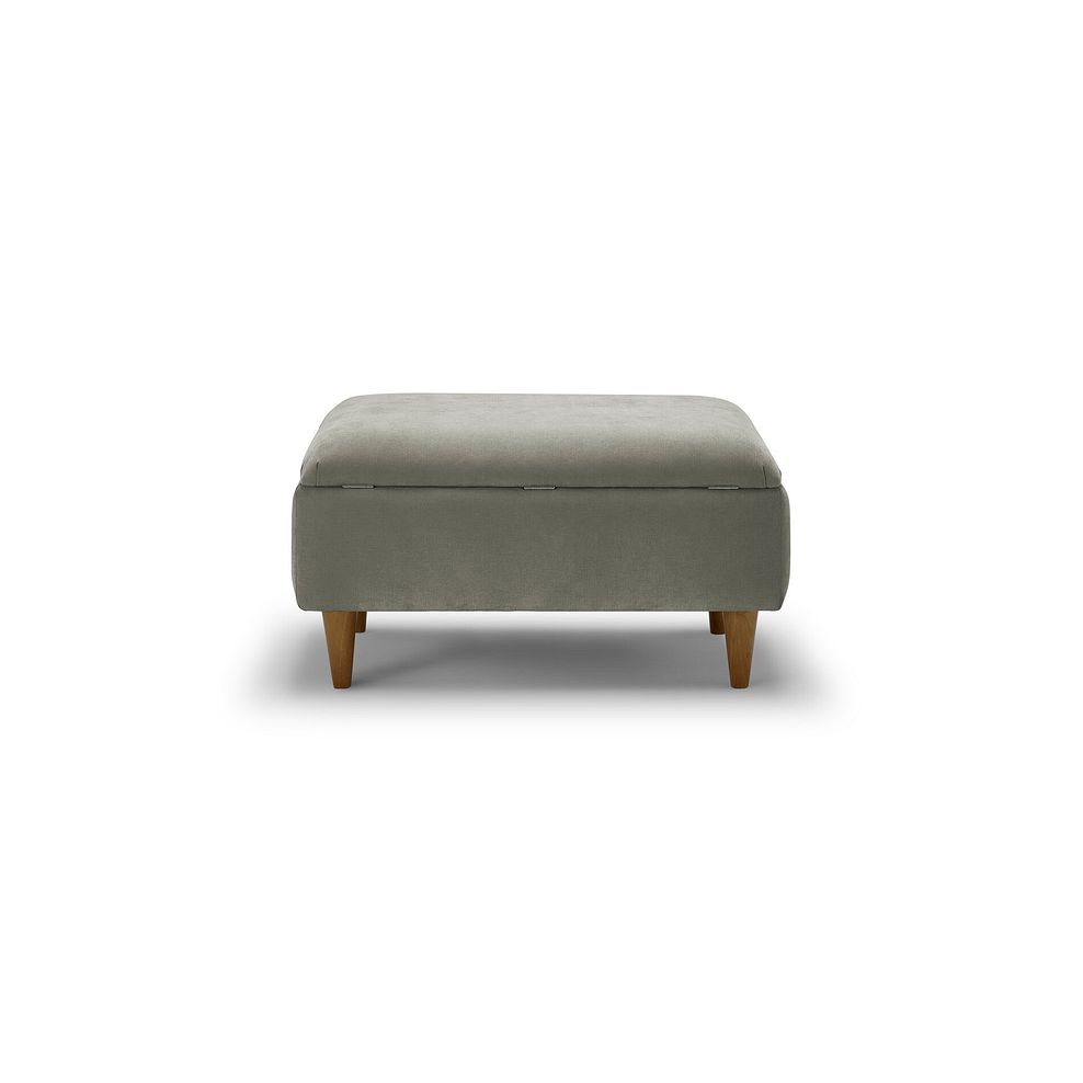 Eastley Storage Footstool in Limoge Green Fabric 5