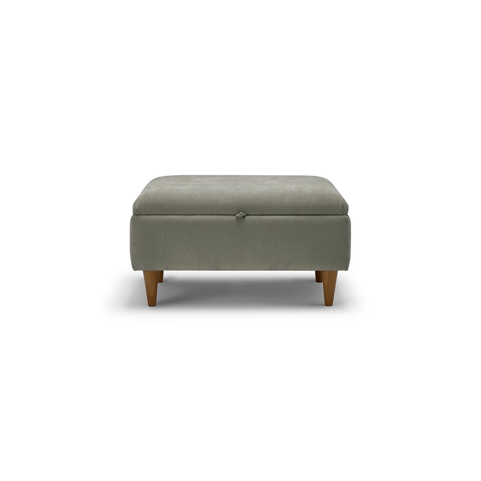 Eastley Storage Footstool in Limoge Green Fabric 3