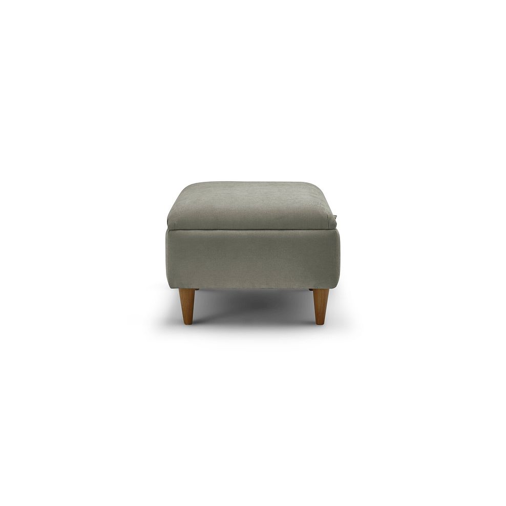 Eastley Storage Footstool in Limoge Green Fabric 4