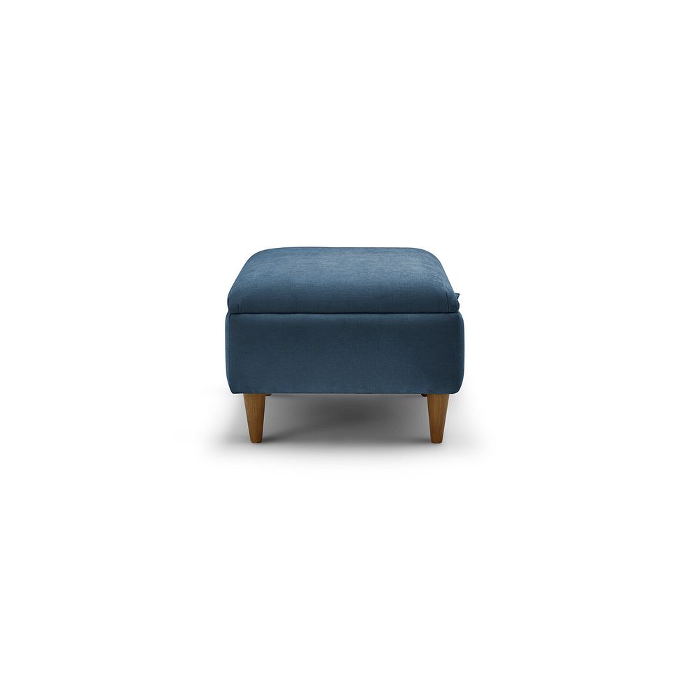 Eastley Storage Footstool in Limoge Prussian Blue Fabric 5