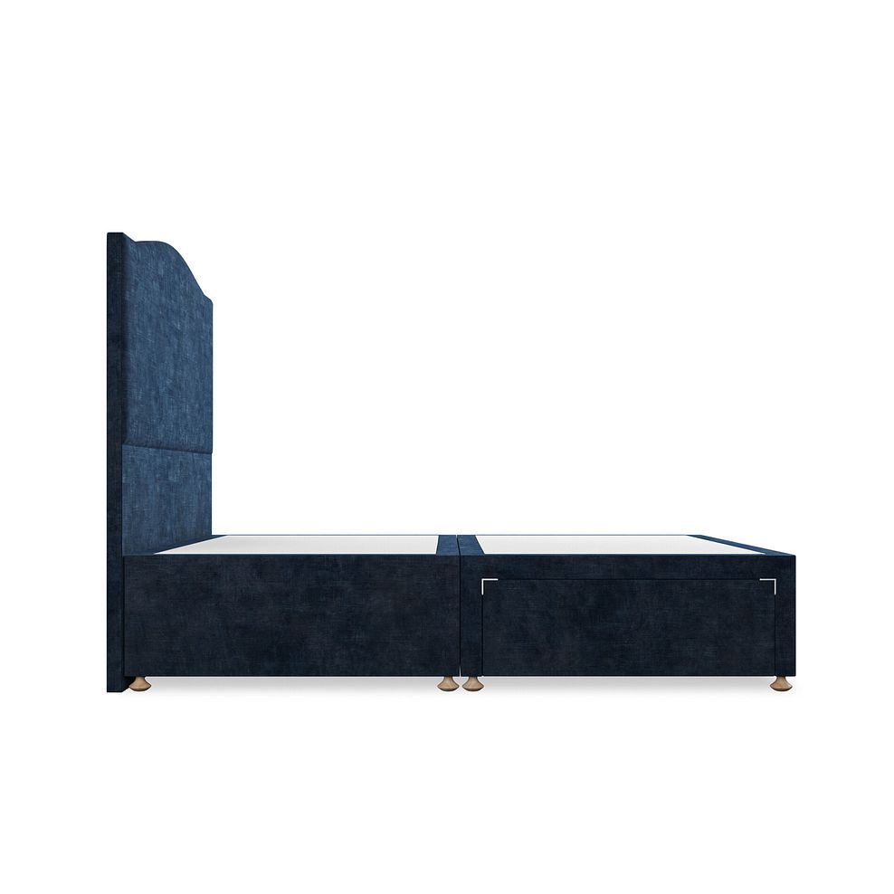Eden Double 2 Drawer Divan Bed in Heritage Velvet - Royal Blue 4