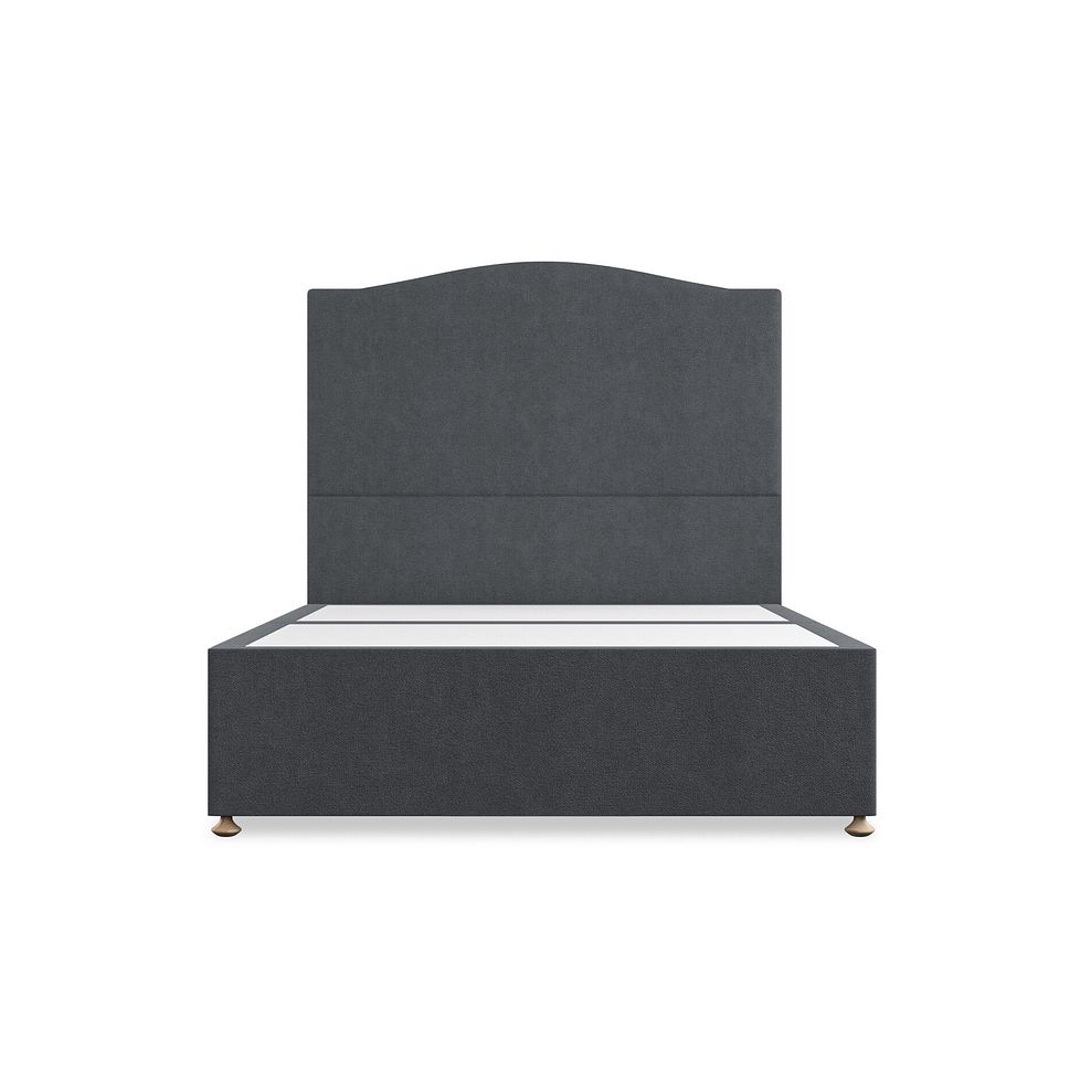 Eden Double 2 Drawer Divan Bed in Venice Fabric - Anthracite Thumbnail 3