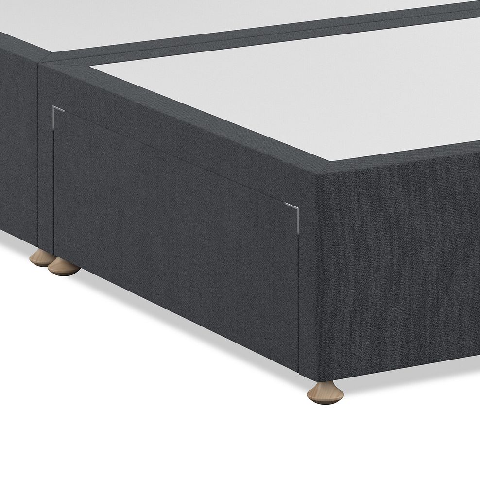 Eden Double 2 Drawer Divan Bed in Venice Fabric - Anthracite 6