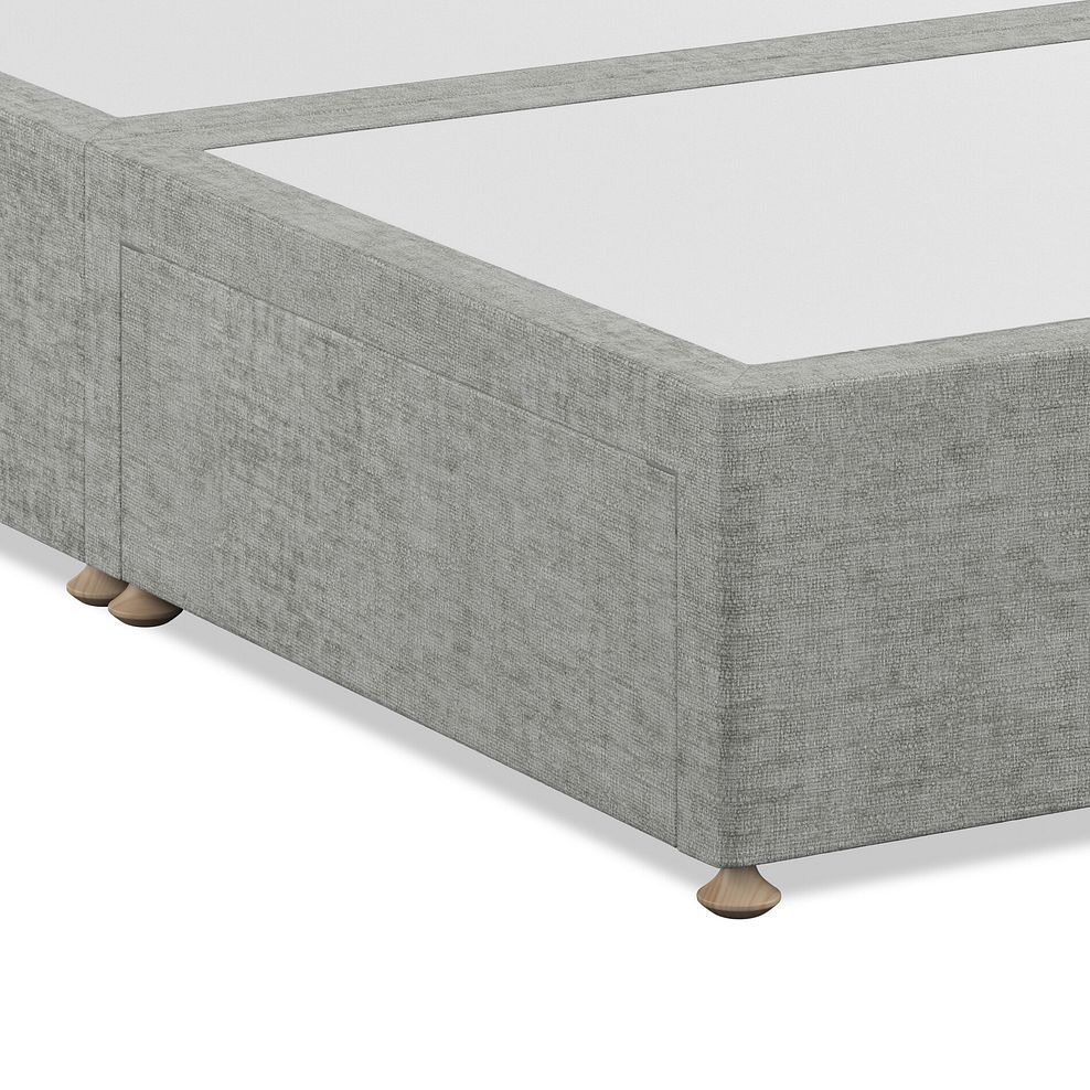 Eden Double 2 Drawer Divan Bed with Winged Headboard in Brooklyn Fabric - Fallow Grey 6