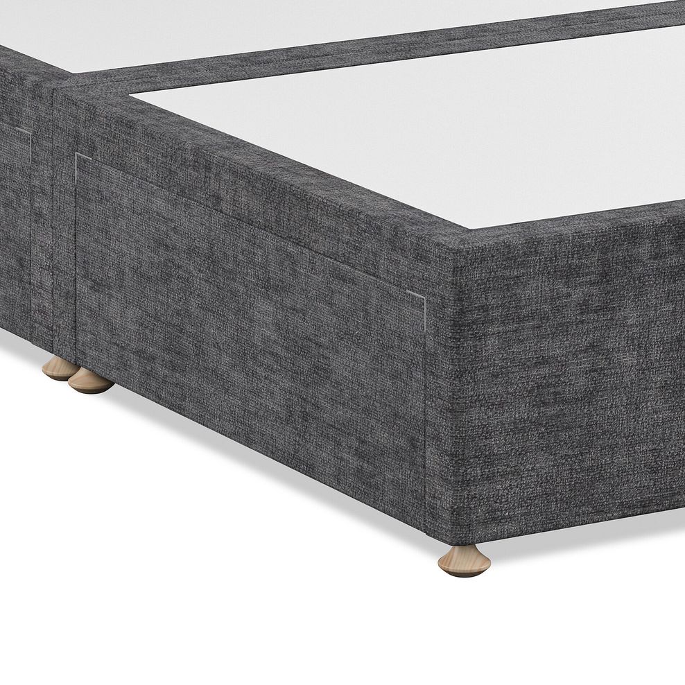 Eden Double 4 Drawer Divan Bed in Brooklyn Fabric - Asteroid Grey 5