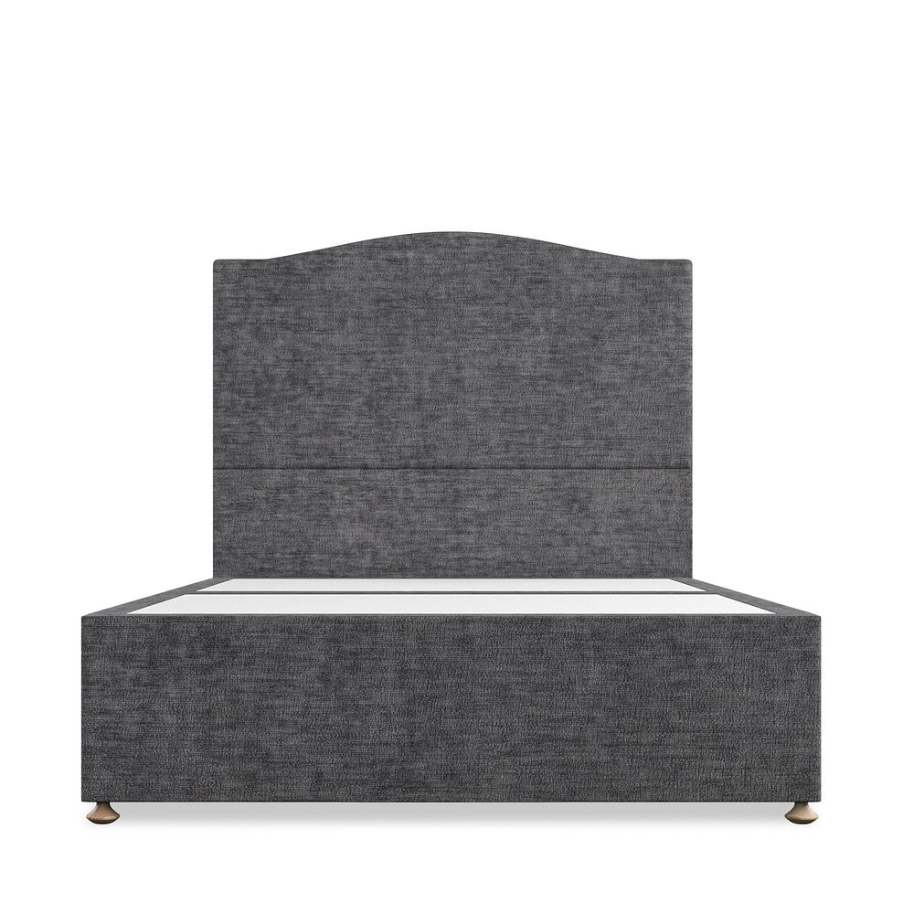 Eden Double 4 Drawer Divan Bed in Brooklyn Fabric - Asteroid Grey 2