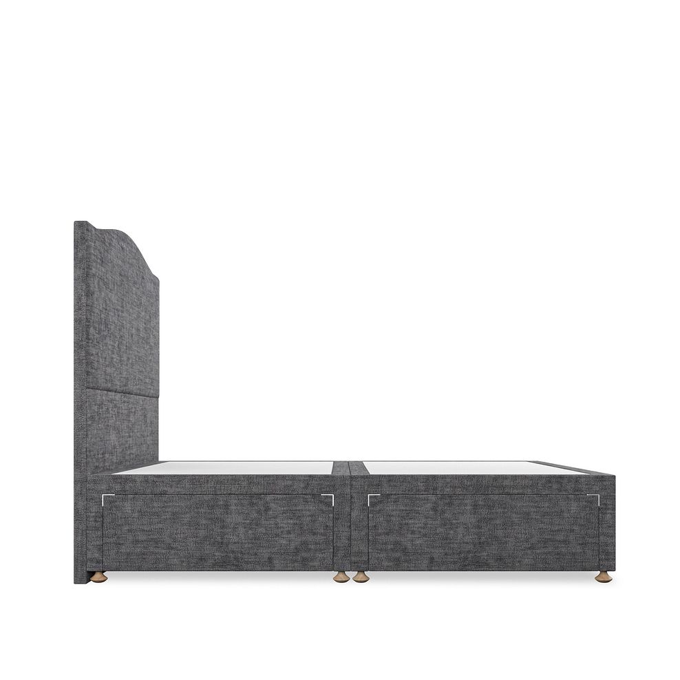 Eden Double 4 Drawer Divan Bed in Brooklyn Fabric - Asteroid Grey 3